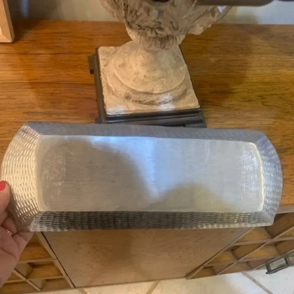 Silver Christmas‎ tree tray/platter
